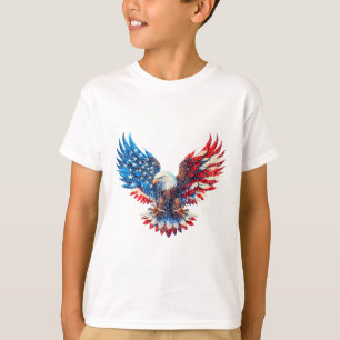 Amerikanische Flagge Ld Adler Patriotischer Adler T-Shirt
