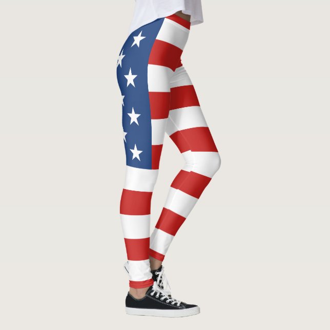 Amerikanische Flagge Leggings (Rechts)