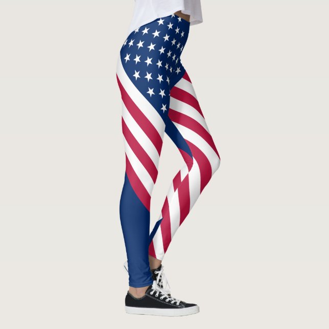 Amerikanische Flagge Leggings (Rechts)