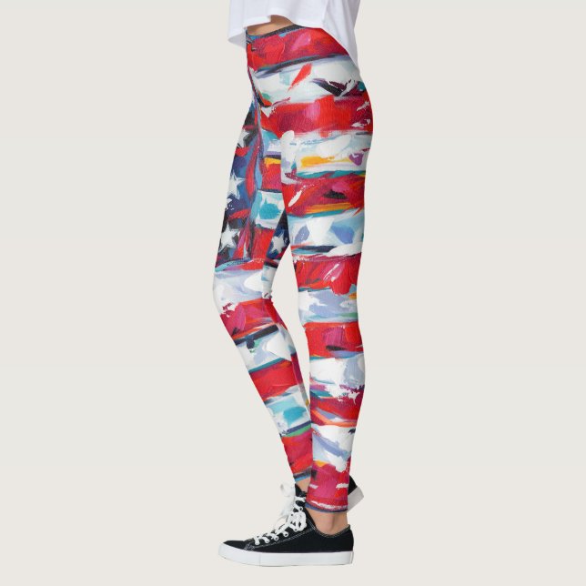 Amerikanische Flagge Leggings (Links)