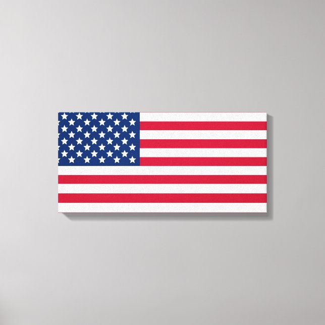 Amerikanische Flagge Leinwanddruck (Vorderseite)