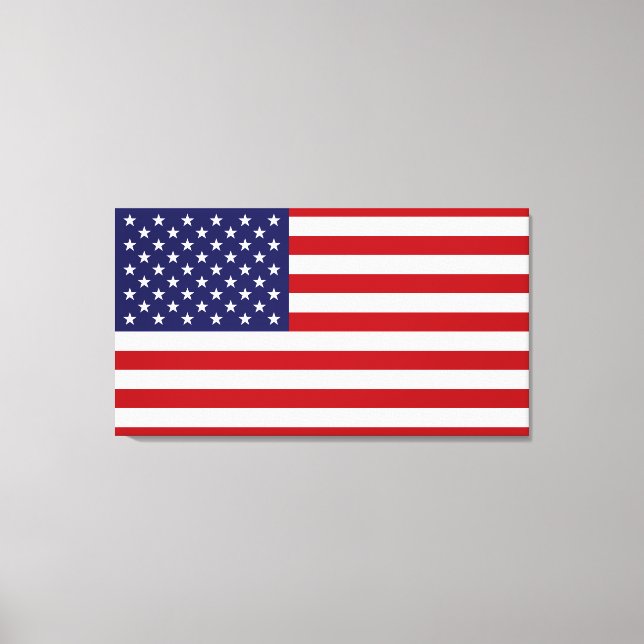 Amerikanische Flagge Leinwanddruck (Vorderseite)