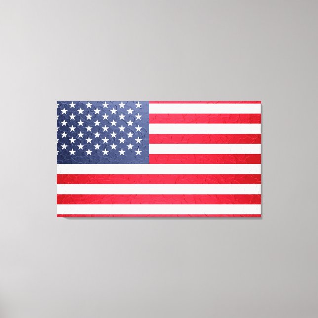 Amerikanische Flagge Leinwanddruck (Vorderseite)