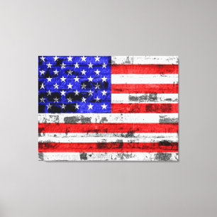 Amerikanische Flagge Leinwanddruck