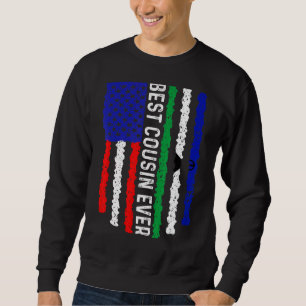 Amerikanische Flagge Lesotho Flagge Bester Cousin Sweatshirt