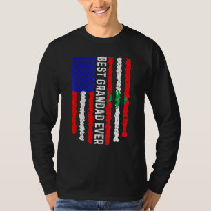 Amerikanische Flagge Libanon Flag Beste Großfahne  T-Shirt
