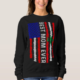 Amerikanische Flagge Libanon Flag Beste Mama je Fa Sweatshirt