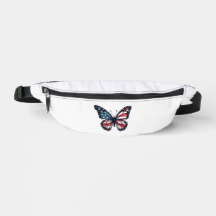 Amerikanische Flagge Libelle Patriotisch 4. Juli R Bauchtasche
