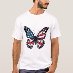 Amerikanische Flagge Libelle Patriotisch 4. Juli R T-Shirt