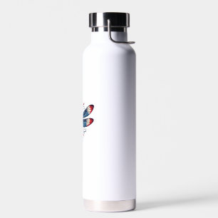 Amerikanische Flagge Libelle Patriotisch 4. Juli R Trinkflasche