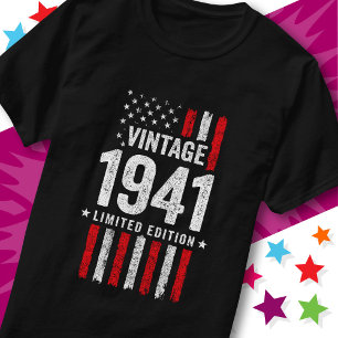 Amerikanische Flagge limitierte Auflage Sterne Vin T-Shirt