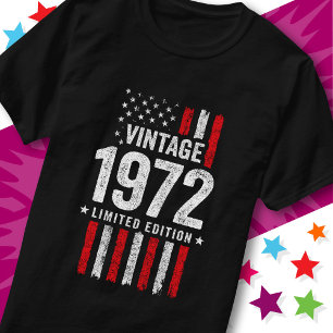 Amerikanische Flagge limitierte Auflage Sterne Vin T-Shirt