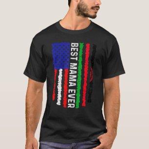 Amerikanische Flagge Malawi Flagge Beste Mama-Ever T-Shirt