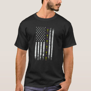 Amerikanische Flagge Mardi Gras Mardi Gras Crawfis T-Shirt