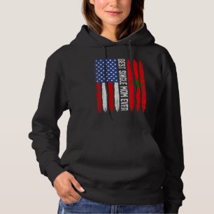 Amerikanische Flagge Marokko Flagge Bester Single Hoodie