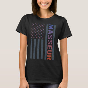 Amerikanische Flagge - Masseur T-Shirt