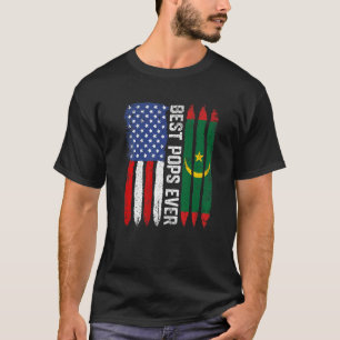 Amerikanische Flagge & Mauretanienflagge Beste Pop T-Shirt