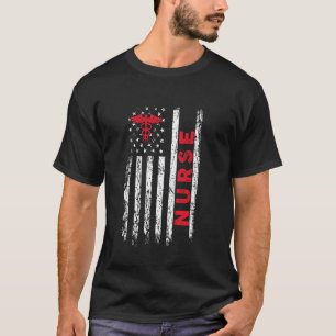 Amerikanische Flagge Medizinisches Krankenhaus Kra T-Shirt