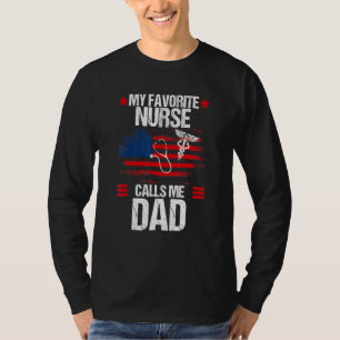 Amerikanische Flagge Meine Lieblings-Krankenschwes T-Shirt