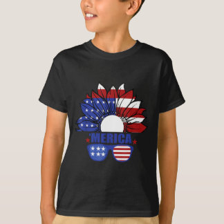 Amerikanische Flagge Merica 4. Juli Unabhängigkeit T-Shirt