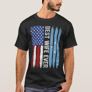 Amerikanische Flagge Mikronesiens Flagge Beste Ehe T-Shirt