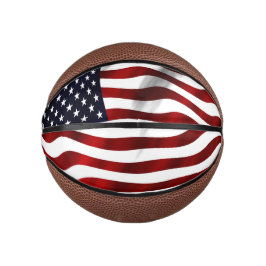 Amerikanische Flagge Mini Basketball