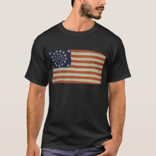 Amerikanische Flagge mit 34 Sternen T-Shirt