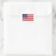 Amerikanische Flagge mit 48 Sternen Whipple Runder Aufkleber (Tasche)