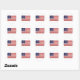 Amerikanische Flagge mit 48 Sternen Whipple Runder Aufkleber (Blatt)