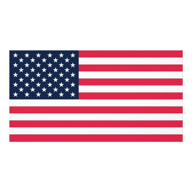 Amerikanische Flagge mit 50 Sternen: US Flagge mit Fotodruck (Vorne)