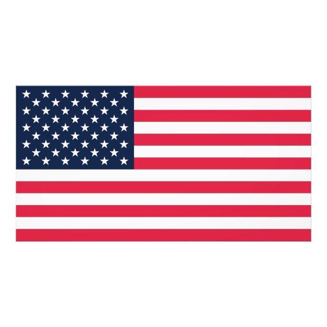 Amerikanische Flagge mit 50 Sternen: US Flagge mit Fotodruck (Vorne)