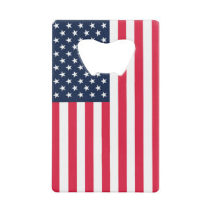 Amerikanische Flagge mit 50 Sternen: US Flagge mit Geldbeutel Flaschenöffner