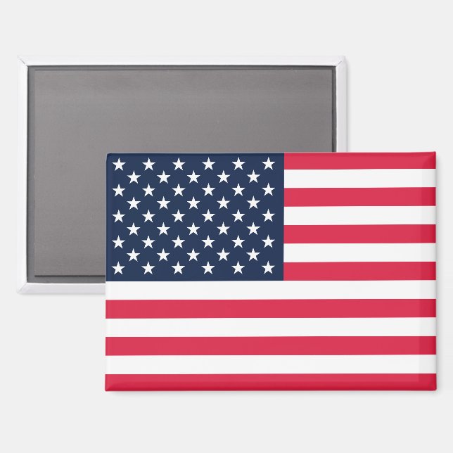Amerikanische Flagge mit 50 Sternen: US Flagge mit Magnet (Vorderseite/Rückseite)