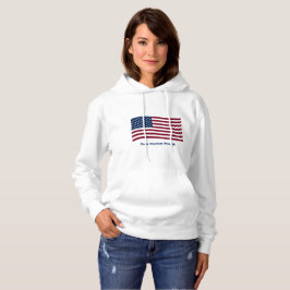 Amerikanische Flagge mit benutzerdefiniertem Sloga Hoodie