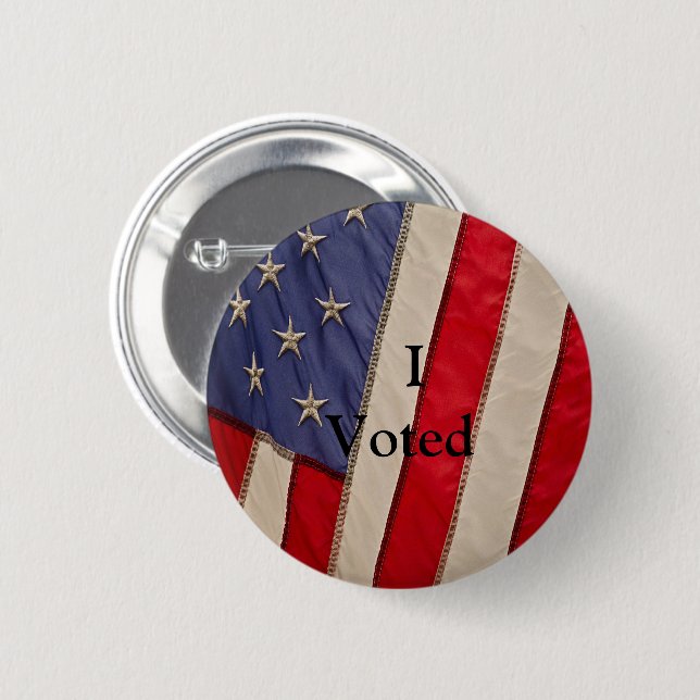 Amerikanische Flagge mit der Stimme Button (Vorne & Hinten)