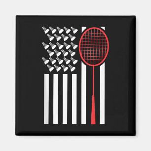 Amerikanische Flagge Mit Federbällen Lustiges Badm Magnet