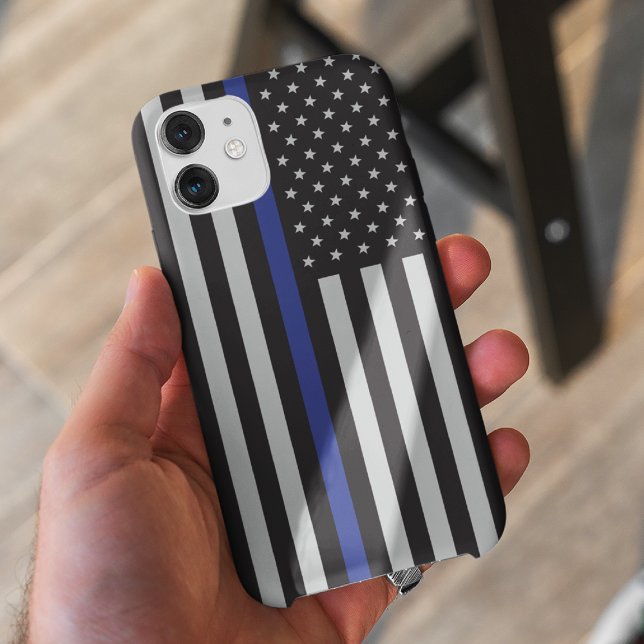 Amerikanische Flagge mit personalisierter Thin Blu Case-Mate iPhone Hülle (Von Creator hochgeladen)