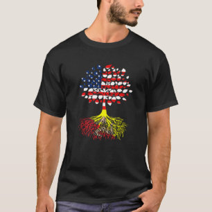 Amerikanische Flagge mit sizilianischen Wurzeln Pr T-Shirt