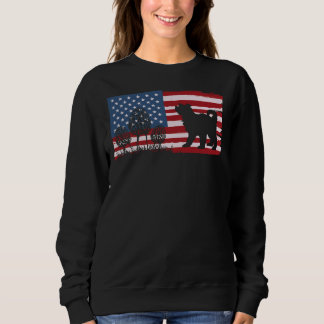 Amerikanische Flagge Morel Mushroom &amp Shihtzu Sweatshirt