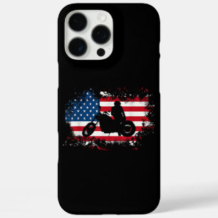 Amerikanische Flagge Motorrad Funny Sport Lover iPhone 16 Pro Max Hülle