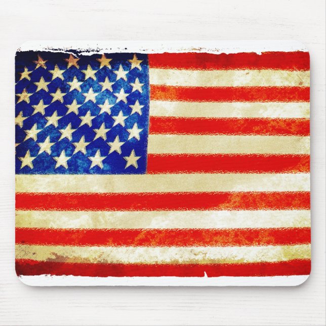 Amerikanische Flagge mousepad am 4. Juli (Vorne)
