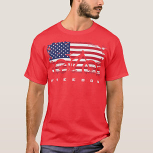 Amerikanische Flagge MTB Mountainbike-Bekleidung - T-Shirt