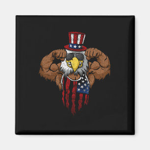 Amerikanische Flagge Muskelbizeps Squat Dabbing Fl Magnet