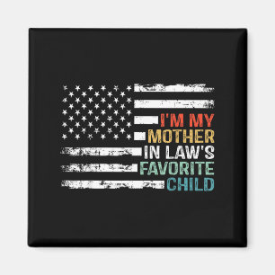 Amerikanische Flagge Mutter Schwiegermutter Liebli Magnet