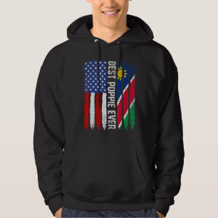 Amerikanische Flagge Namibia Flag Beste Poppie-Eve Hoodie