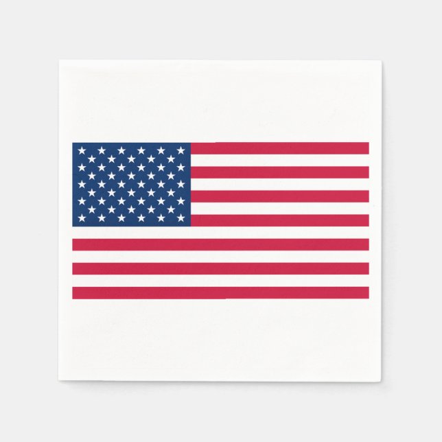 Amerikanische Flagge Napkins USA Serviette (Vorderseite)