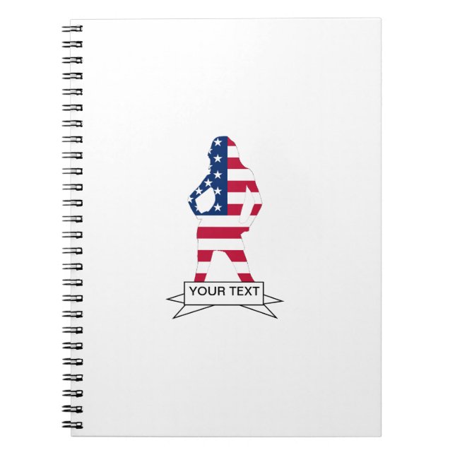 Amerikanische Flagge Notizblock (Vorderseite)