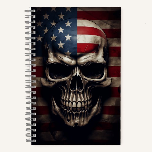 Amerikanische Flagge Notizbuch (Vorderseite)