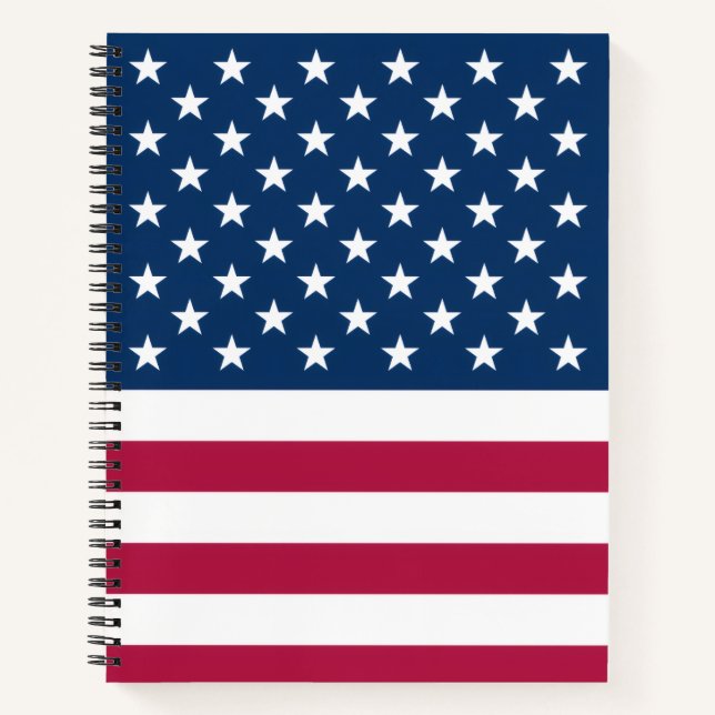 Amerikanische Flagge Notizbuch (Vorderseite)