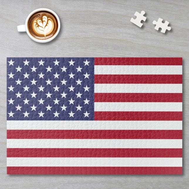 Amerikanische Flagge oder benutzerdefiniertes Bild Puzzle (Von Creator hochgeladen)